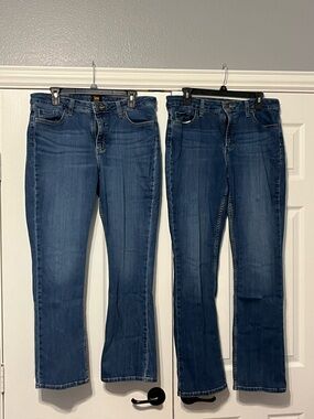 Lee Women's Dark Blue Boot-Cut Jeans 2 Pair